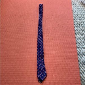 Kids Crewcuts navy tie with red lobsters